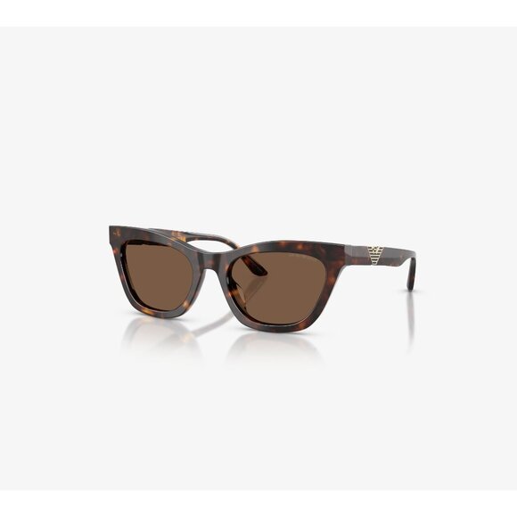 Emporio Armani Shiny Havana Brown Tortoise Sunglasses NIB $235 EA4259U